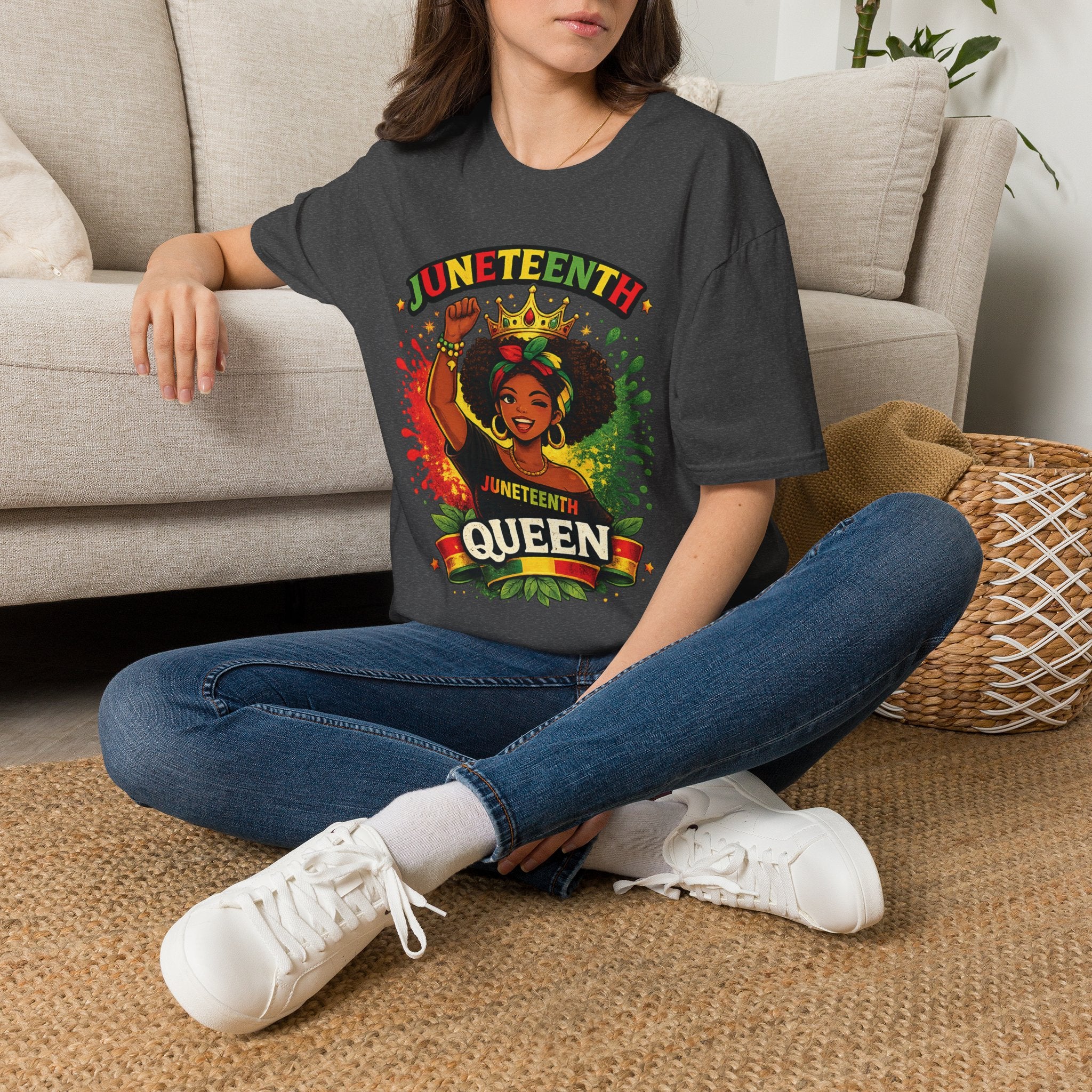 Juneteenth Queen T-Shirt — Black History Celebration Tee