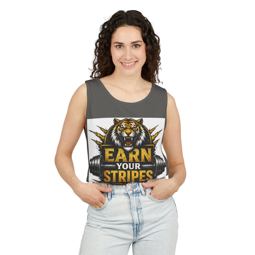 Earn Your Stripes Graphic Tank Top
