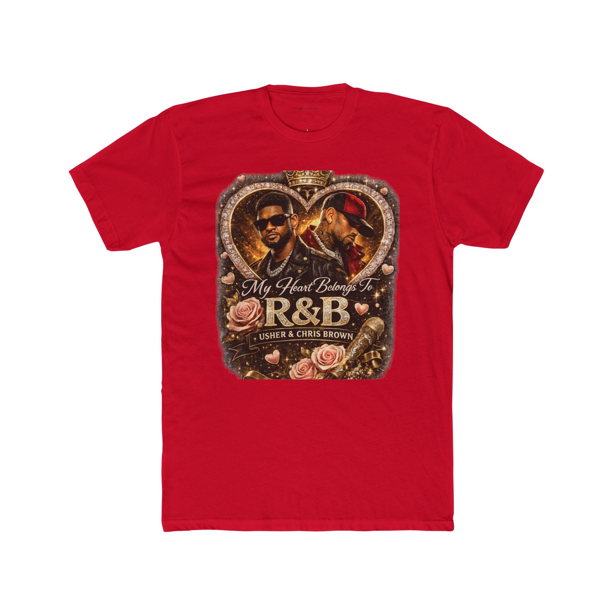 R&B Vintage Heart Tee — "My Heart Belongs to R&B" Graphic T-Shirt