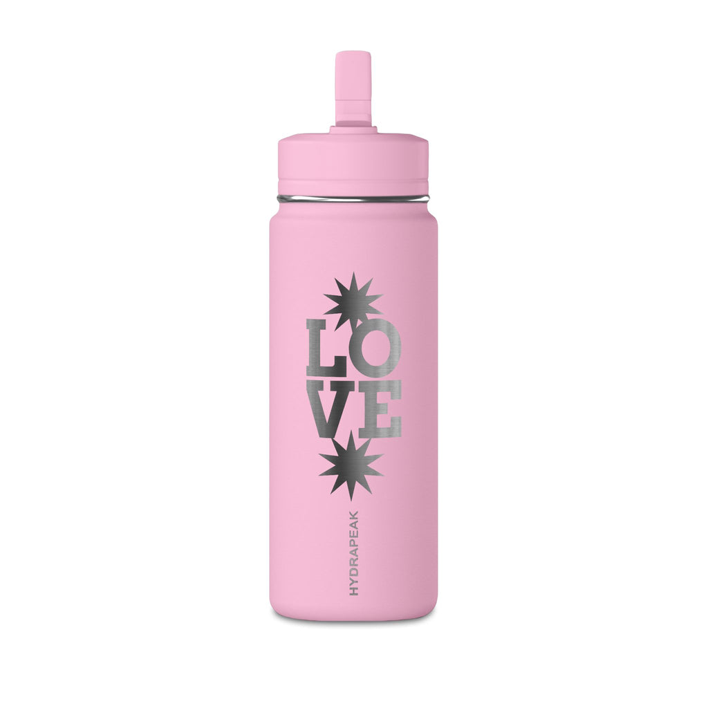 LOVE Star Graphic Mini Water Bottle — 20oz Insulated Sports Bottle
