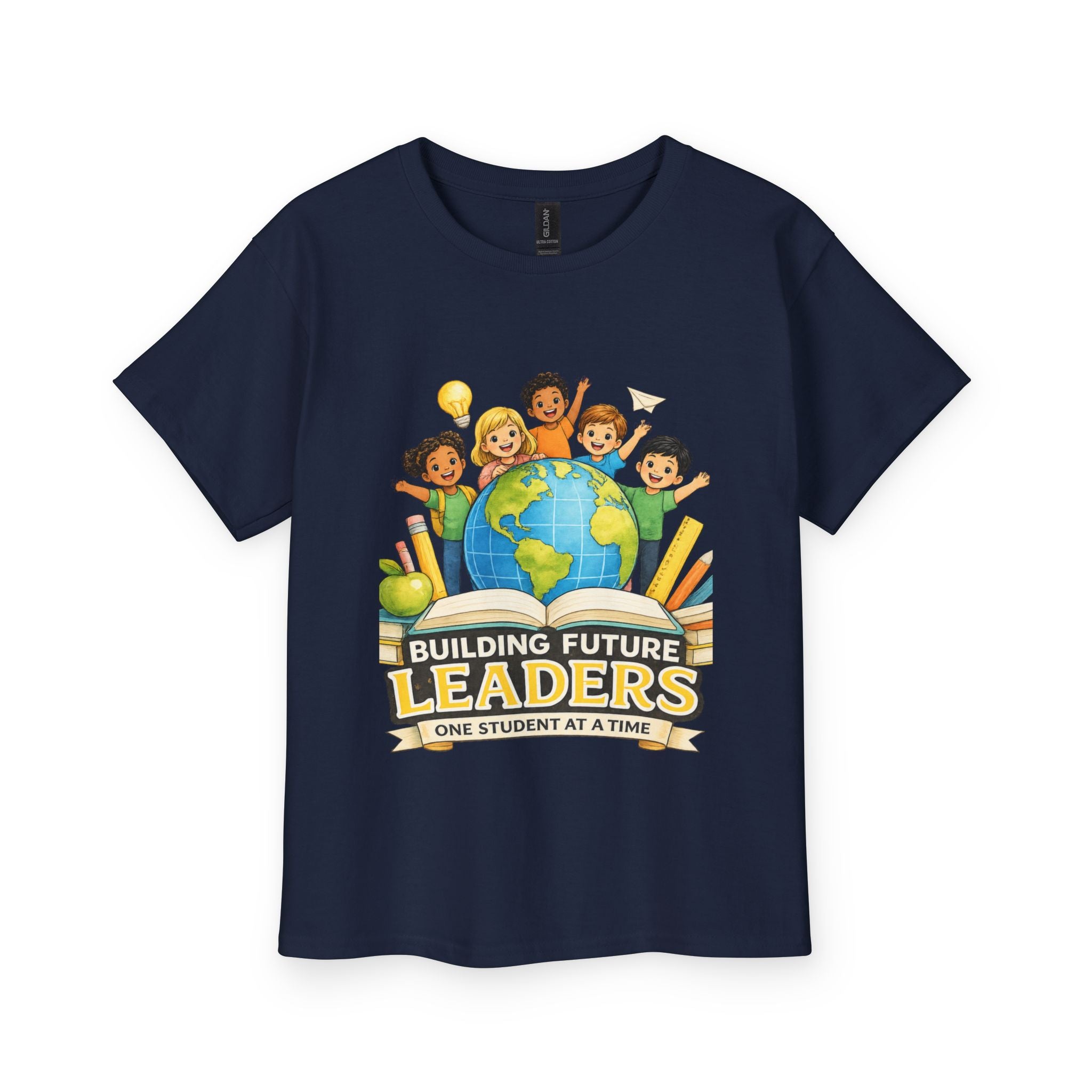 Youth Tee — "Building Future Leaders" Kids School T-Shirt