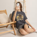 T-Shirt — "Tired as a Mother: Teacher Edition" Graphic Tee (Sunflower & Coffee Design)