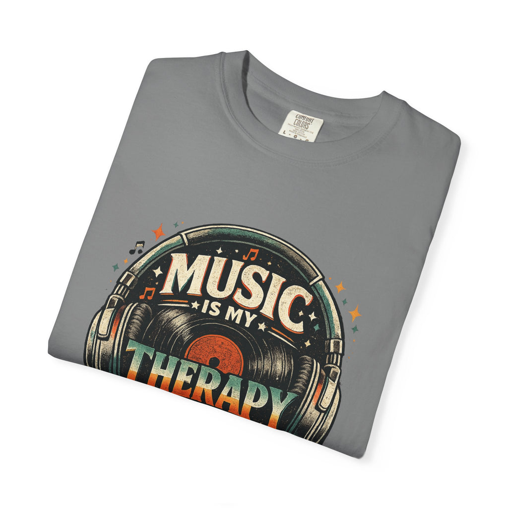 Music Is My Therapy T-Shirt — Graphic Tee for Music Lovers