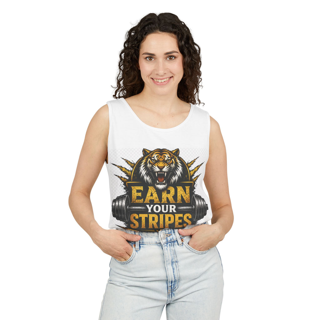 Earn Your Stripes Graphic Tank Top