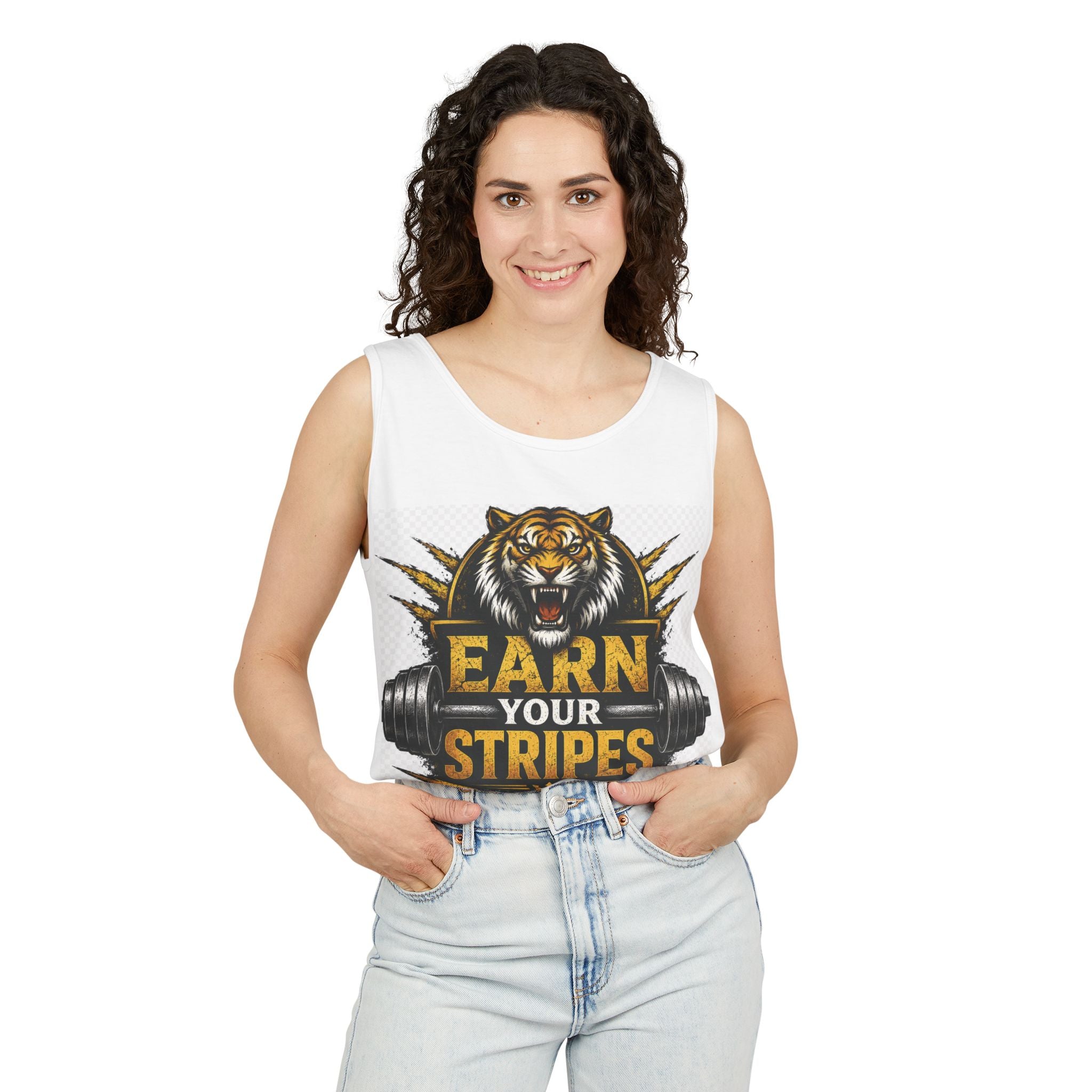 Earn Your Stripes Graphic Tank Top