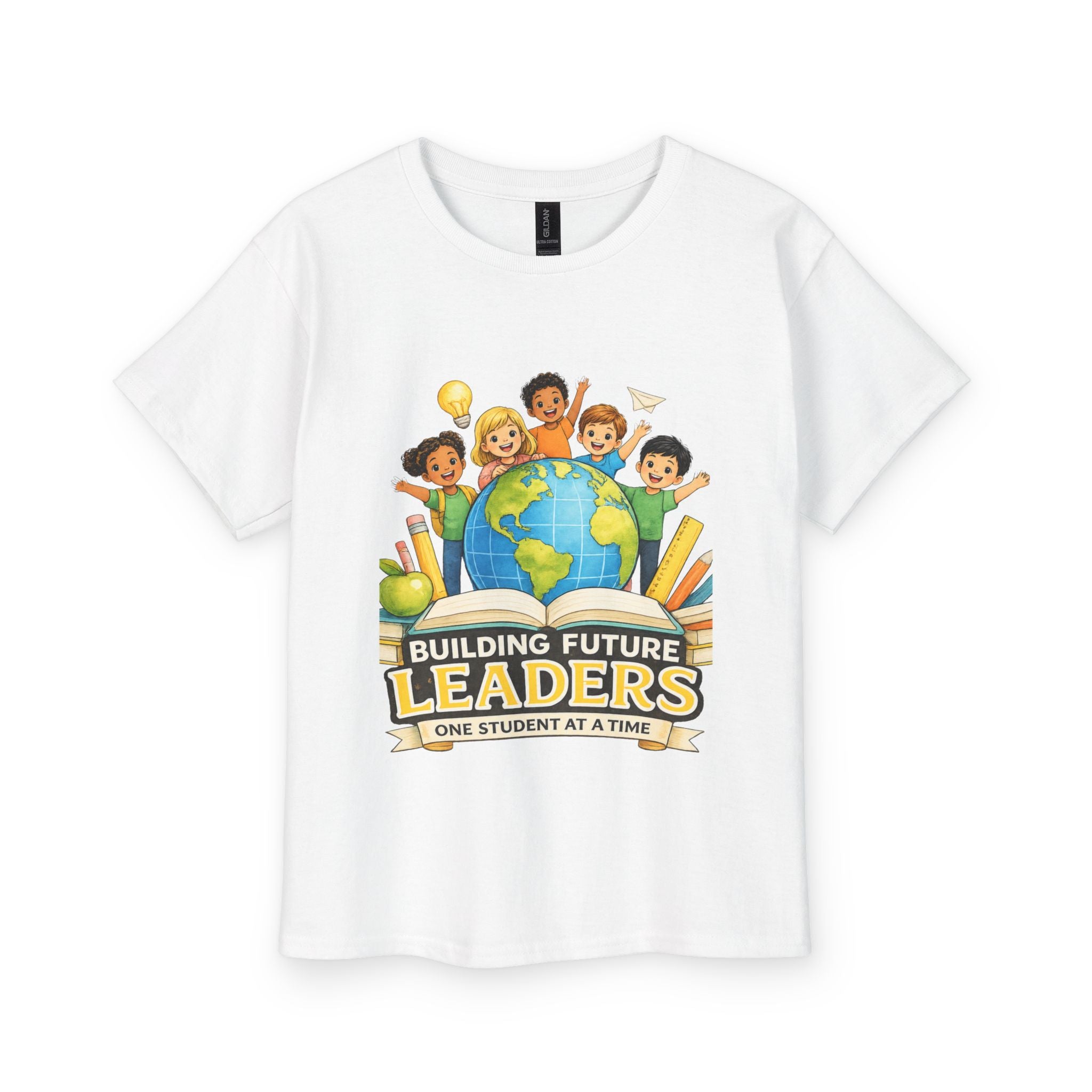 Youth Tee — "Building Future Leaders" Kids School T-Shirt
