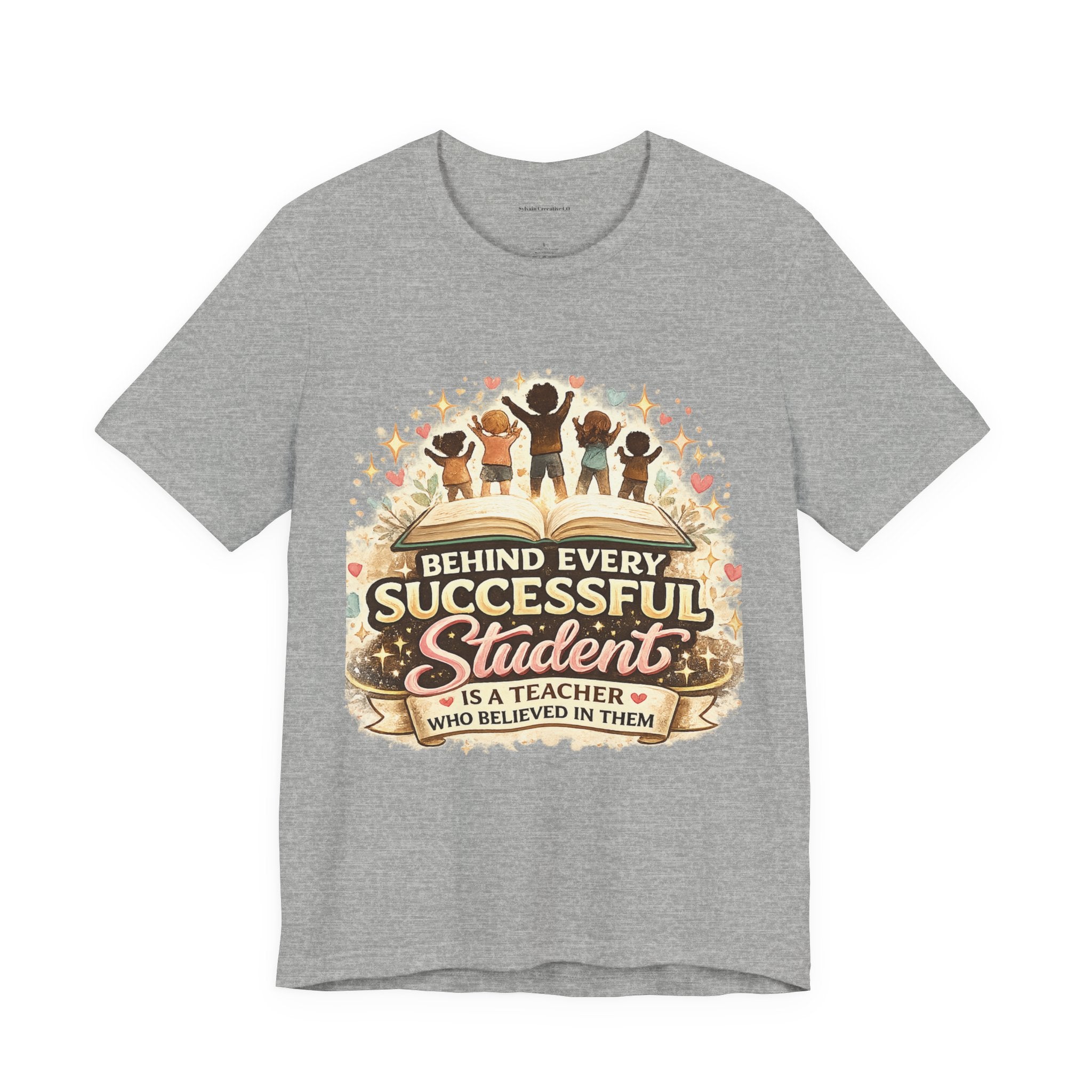 Behind Every Successful Student Teacher T‑Shirt — Inspirational Teacher Appreciation Tee