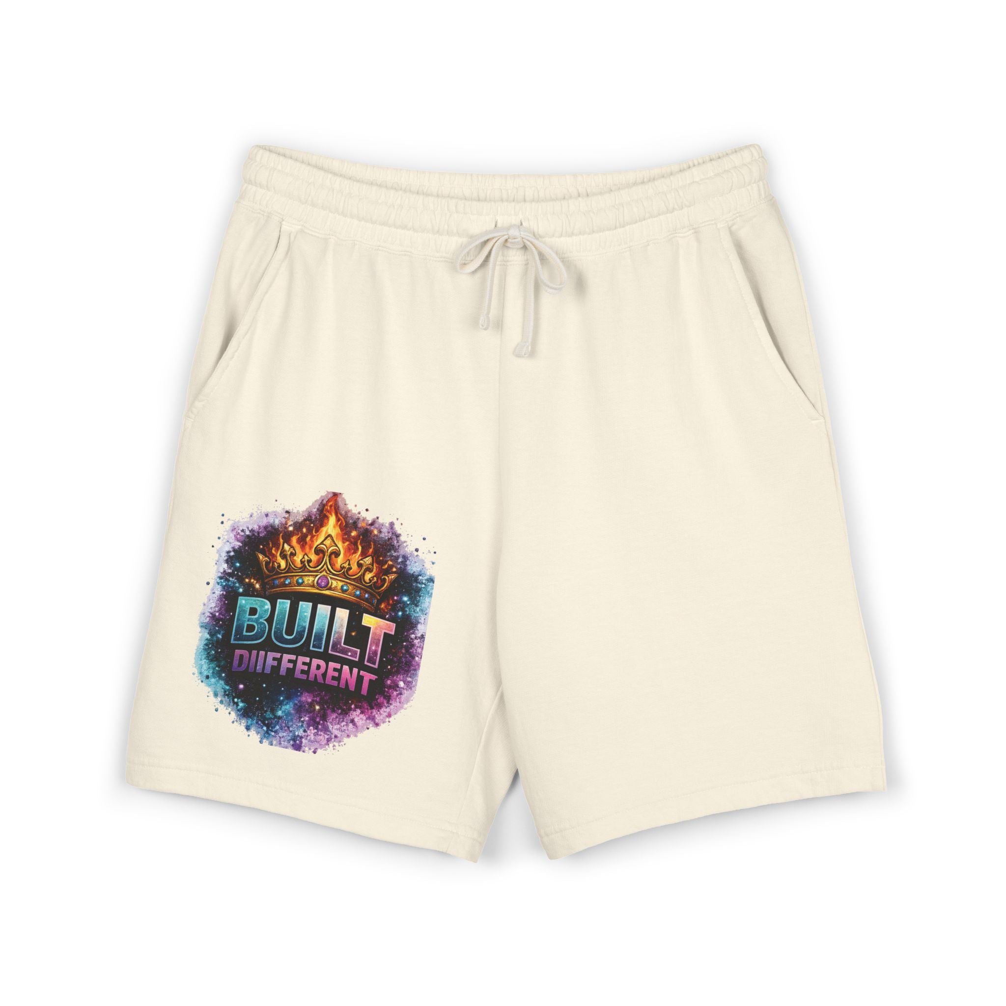 Built Different Sweat Shorts — Garment-Dyed Fleece Athletic Shorts