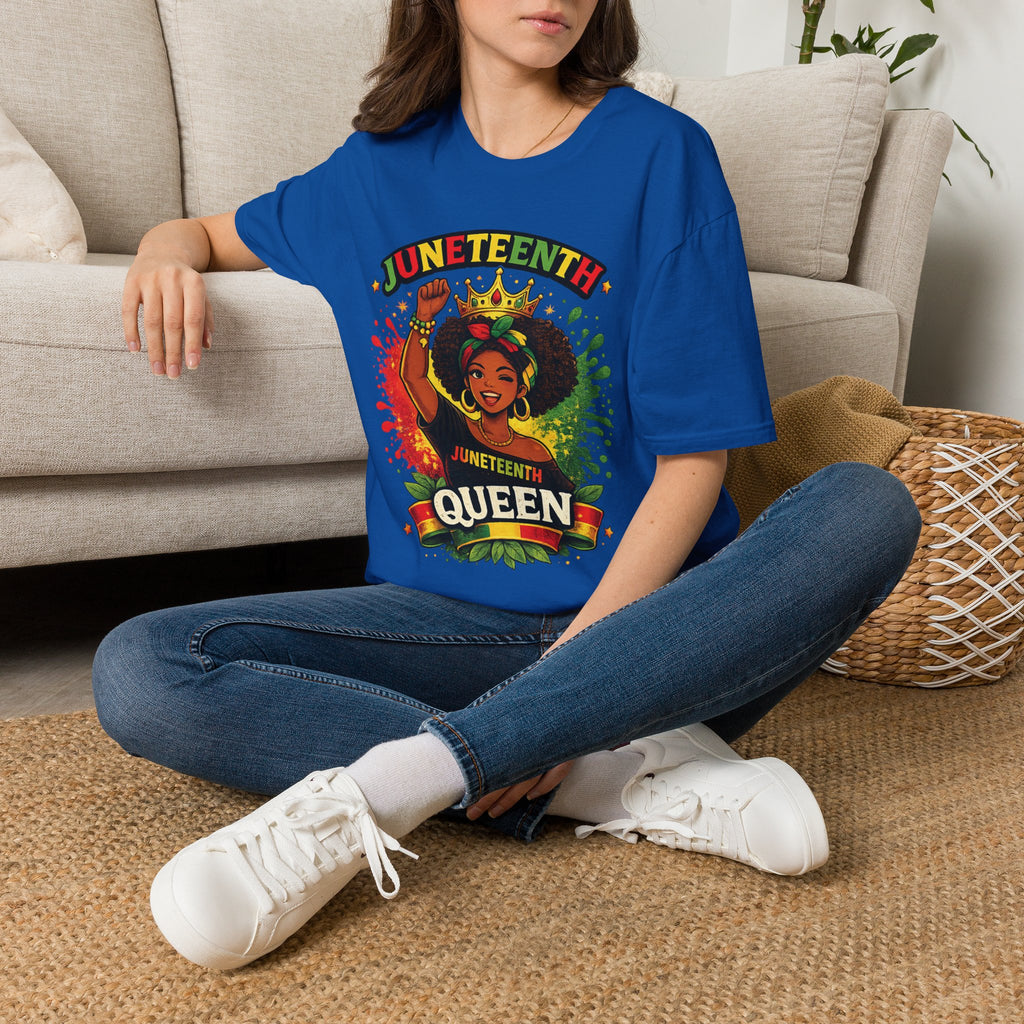 Juneteenth Queen T-Shirt — Black History Celebration Tee