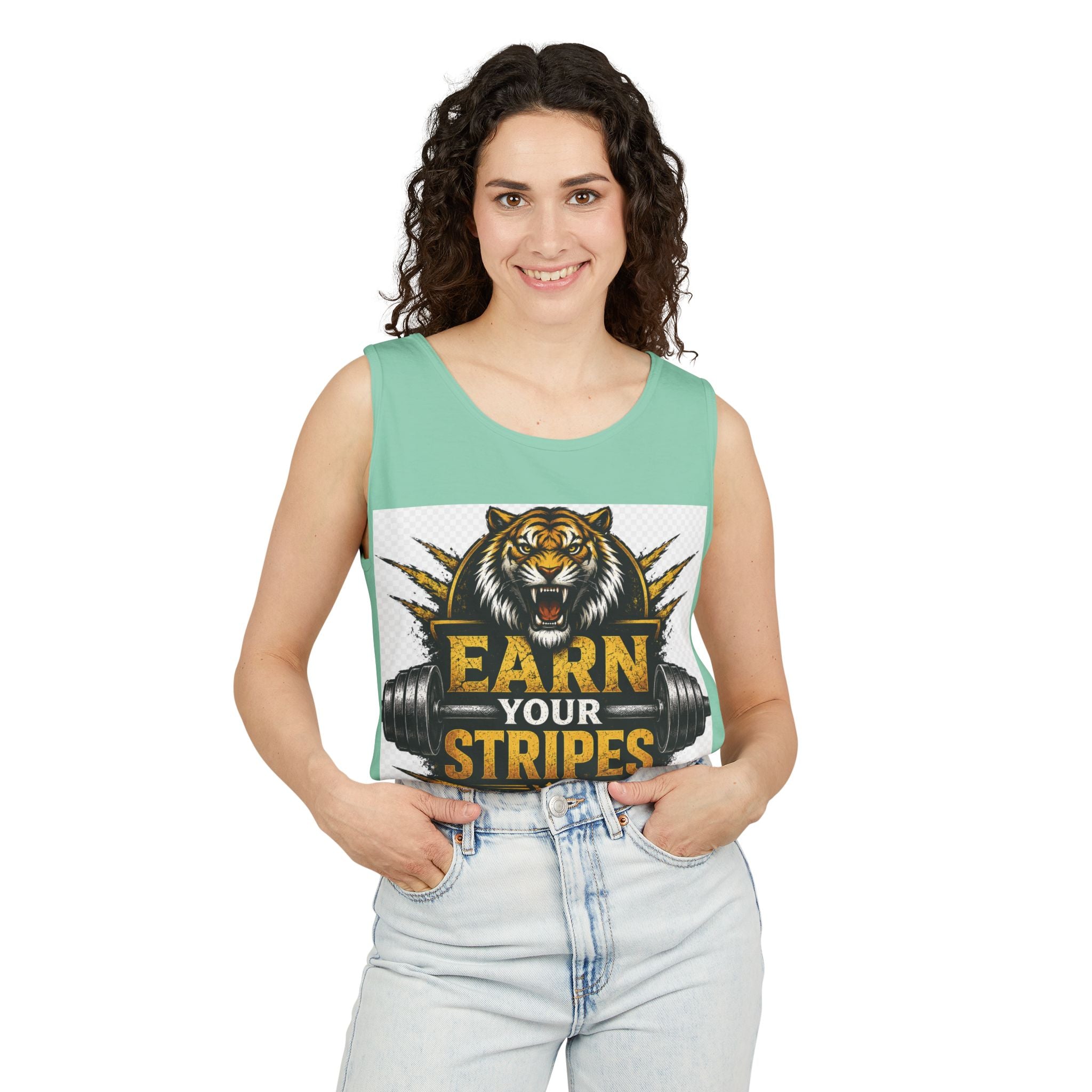 Earn Your Stripes Graphic Tank Top
