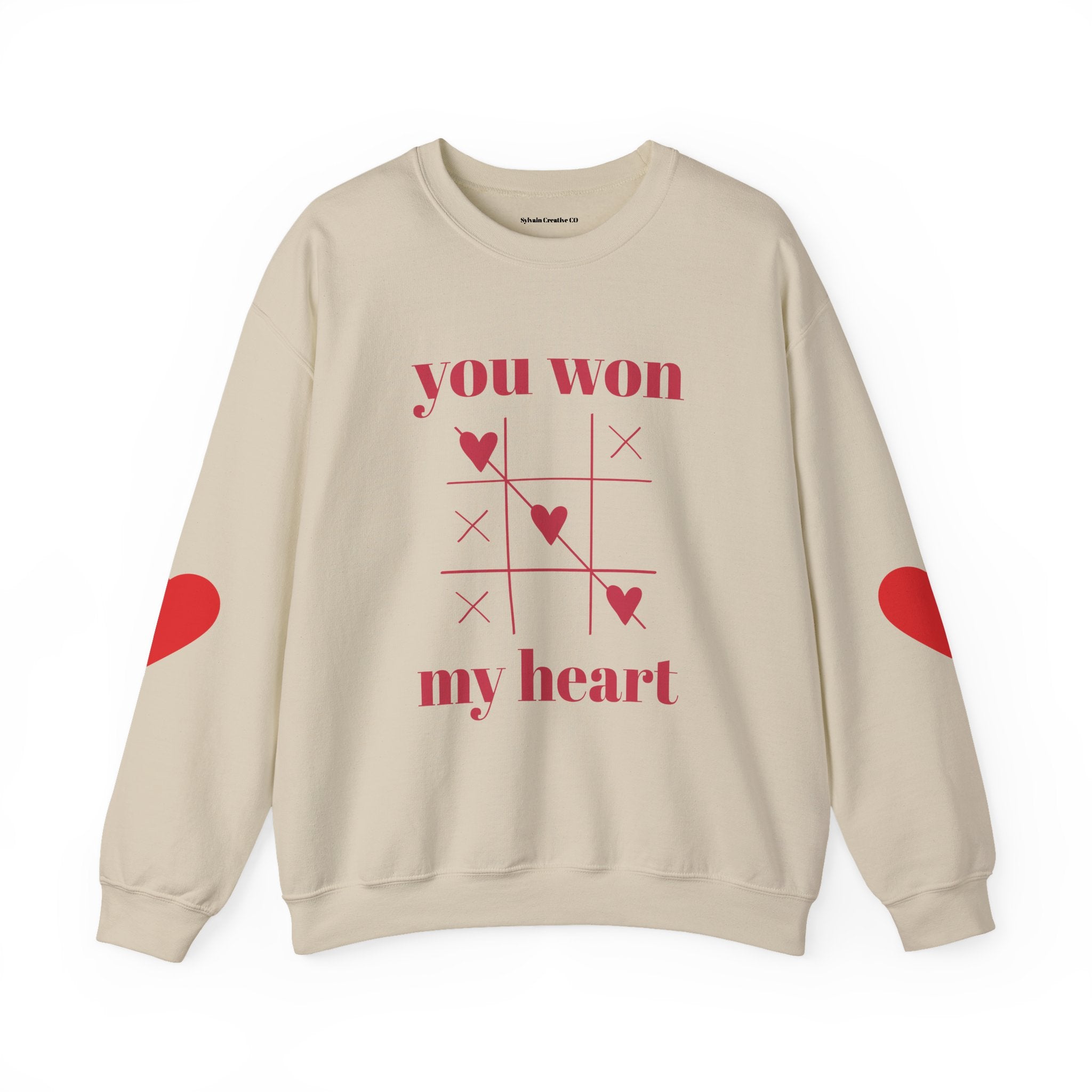 Valentine Tic-Tac-Toe "You Won My Heart" Sweatshirt