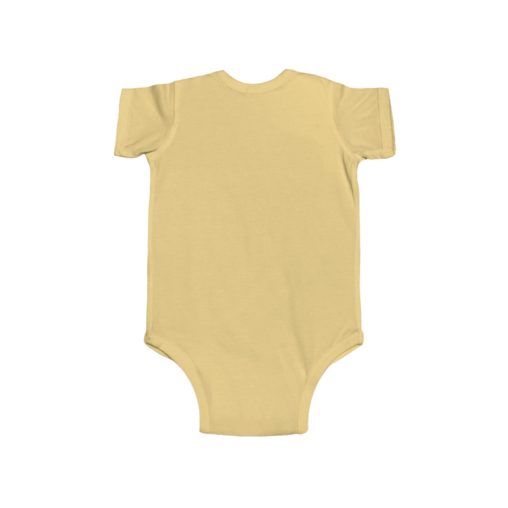 Built With Love Baby Bodysuit — Cute Construction Heart Infant Onesie