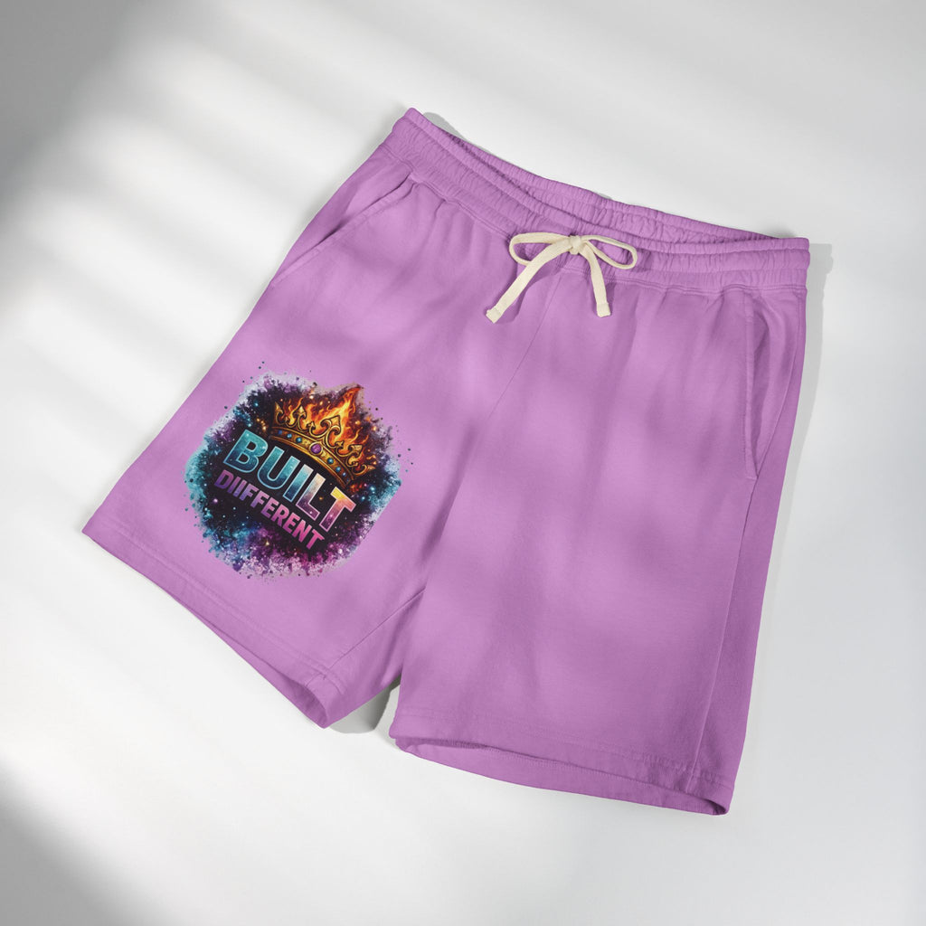 Built Different Sweat Shorts — Garment-Dyed Fleece Athletic Shorts