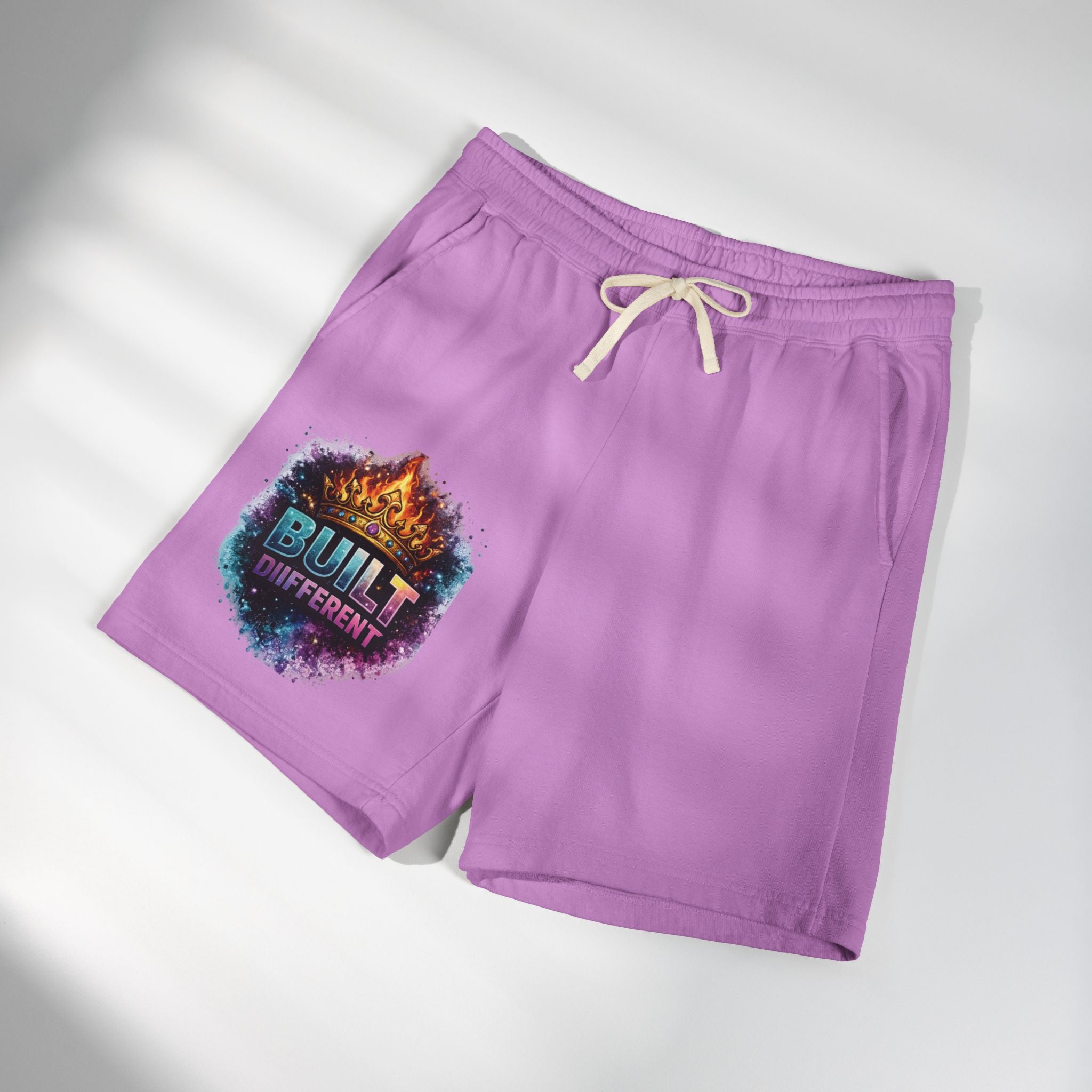Built Different Sweat Shorts — Garment-Dyed Fleece Athletic Shorts