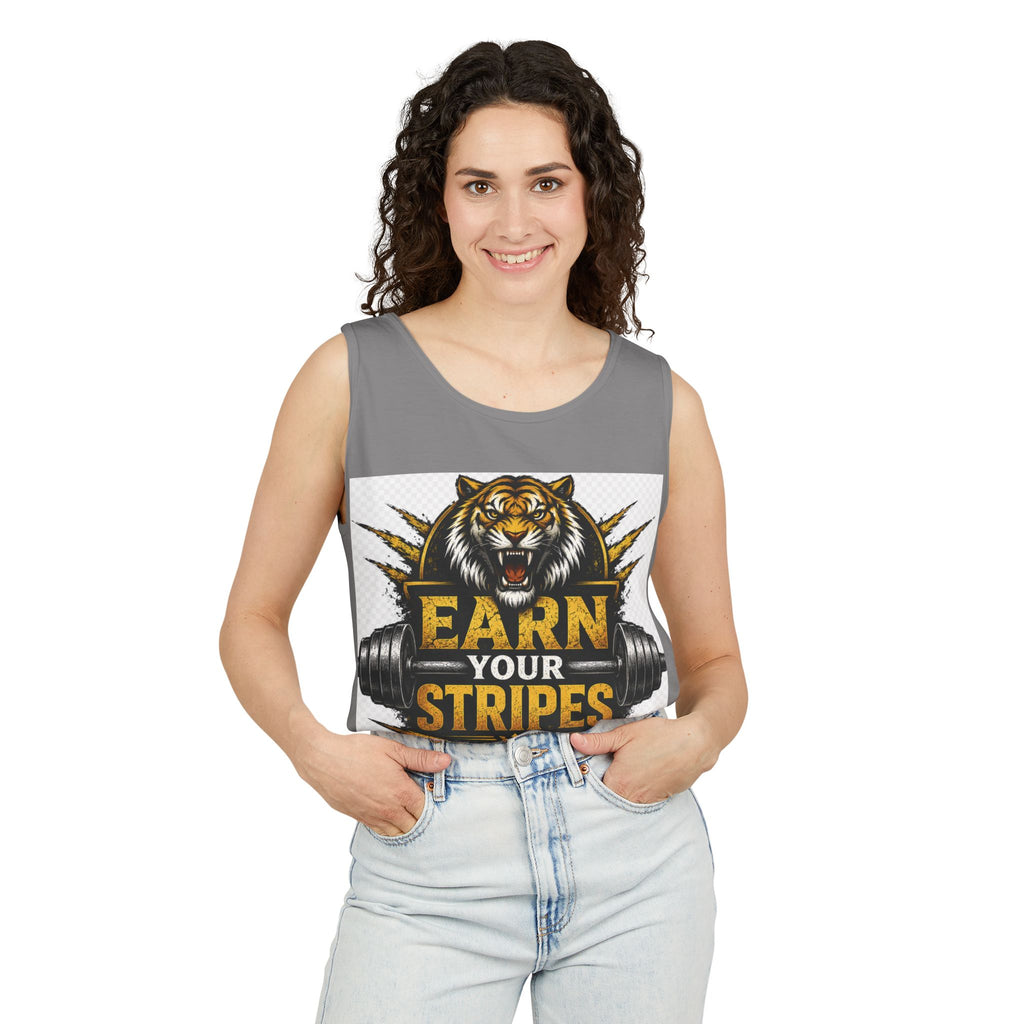 Earn Your Stripes Graphic Tank Top