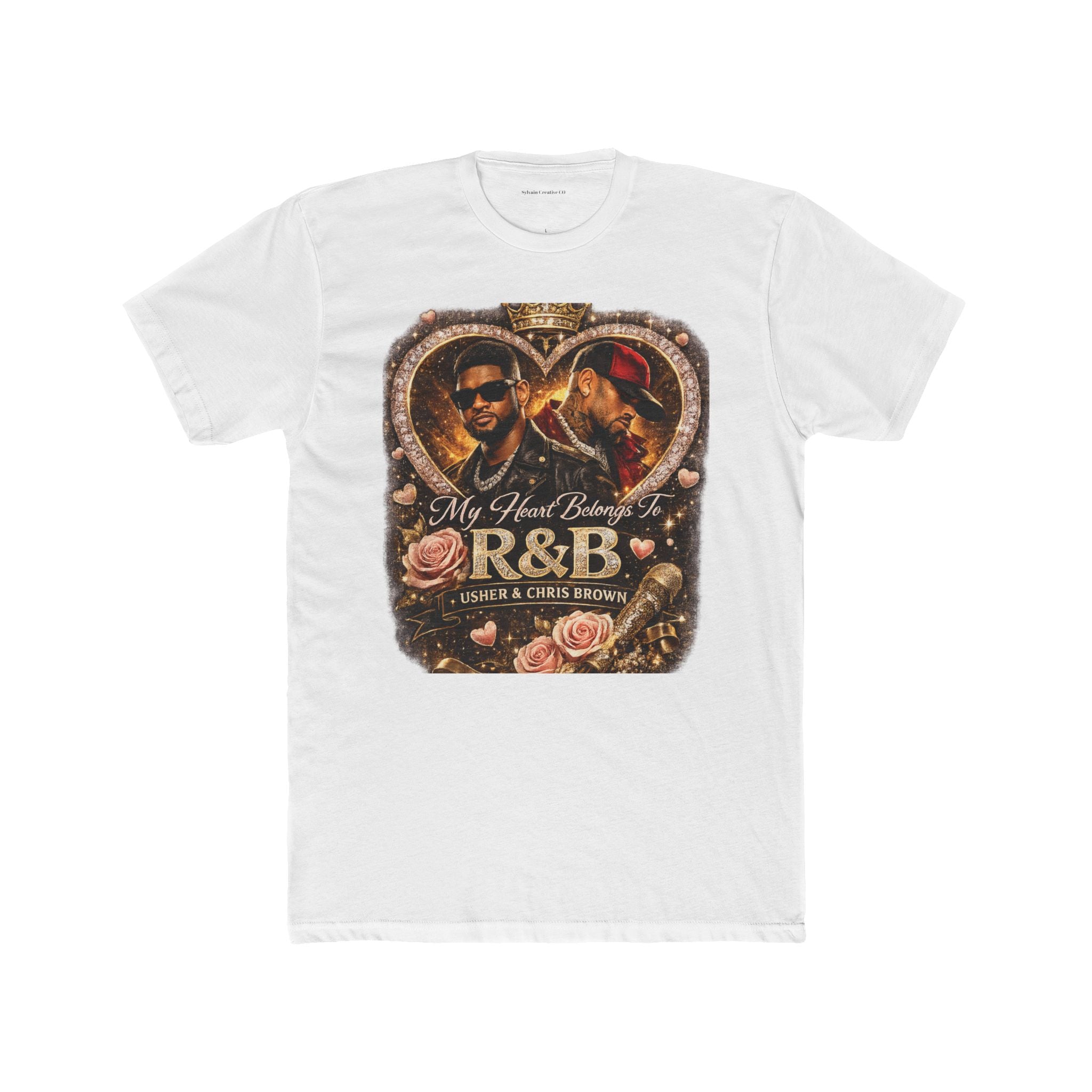 R&B Vintage Heart Tee — "My Heart Belongs to R&B" Graphic T-Shirt