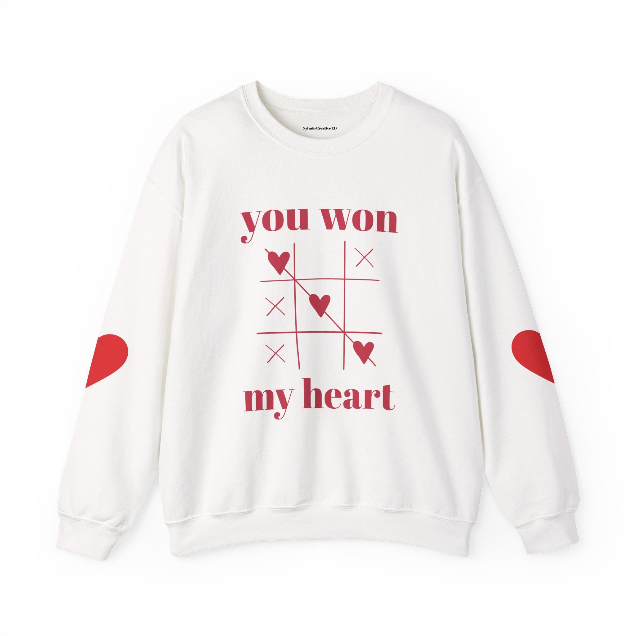 Valentine Tic-Tac-Toe "You Won My Heart" Sweatshirt