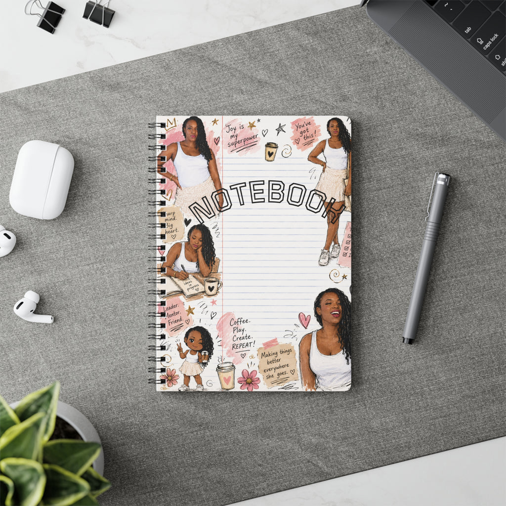 Collage Journal Girl Figures Notebook | Spiral A5 Wirobound
