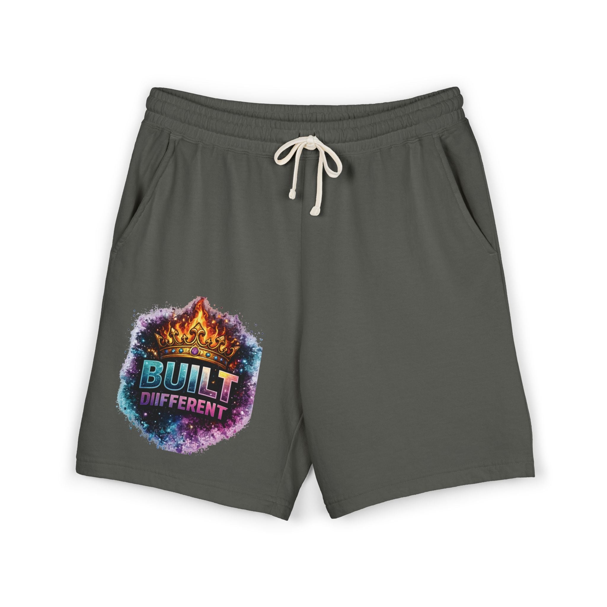Built Different Sweat Shorts — Garment-Dyed Fleece Athletic Shorts