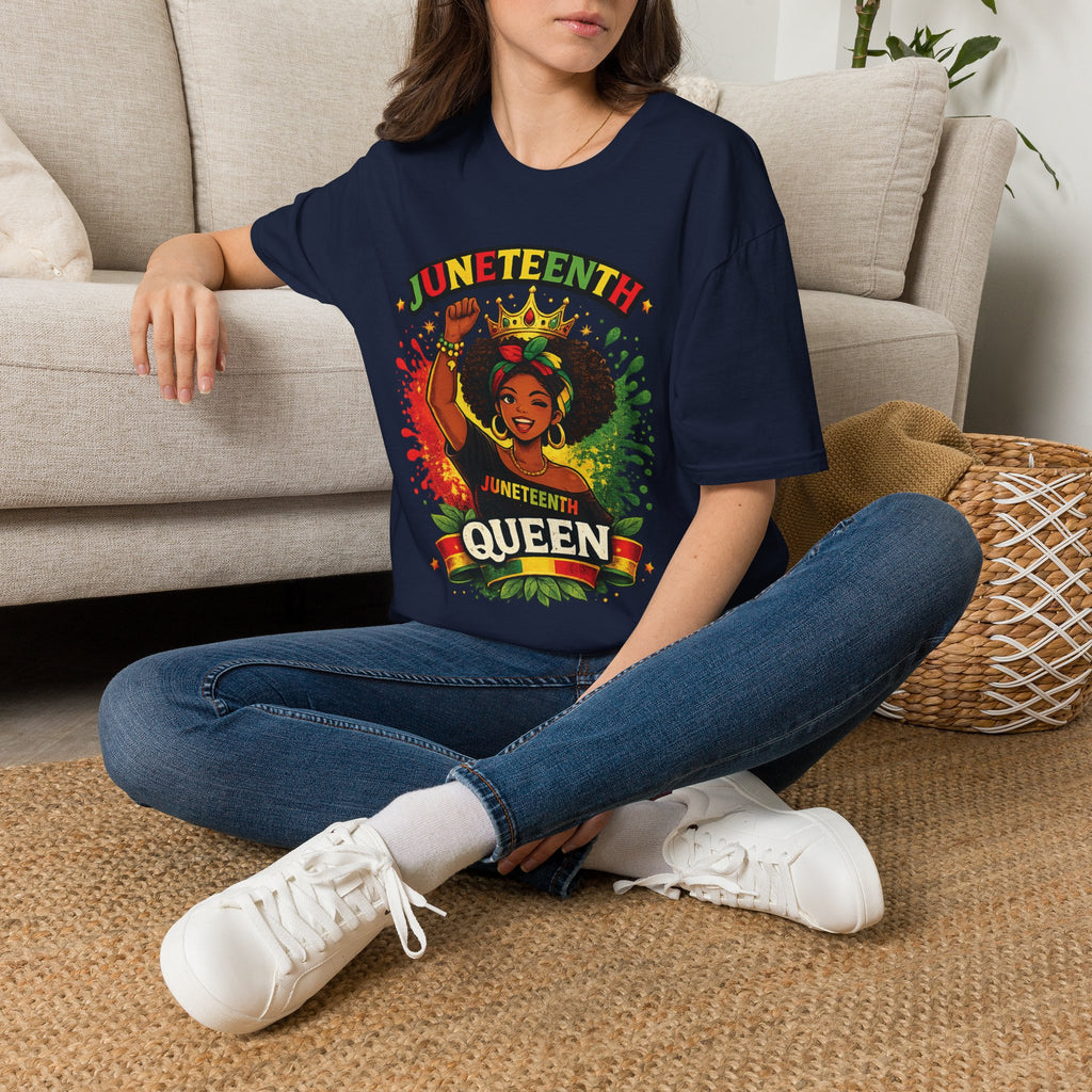 Juneteenth Queen T-Shirt — Black History Celebration Tee